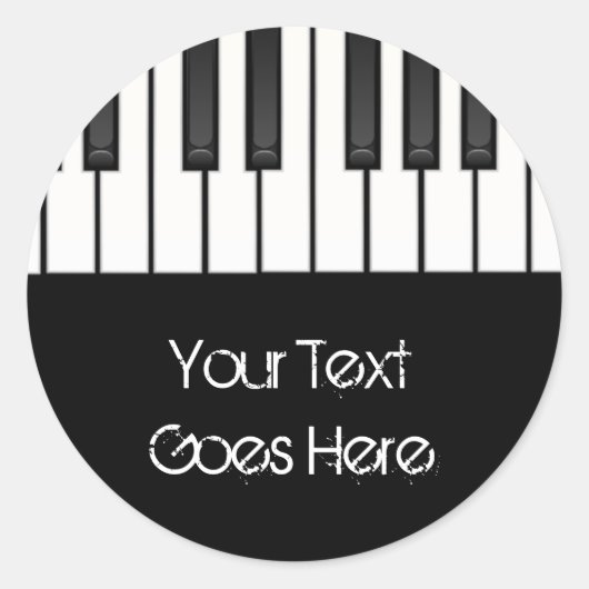 Melody Collection Runder Aufkleber (Vorderseite)