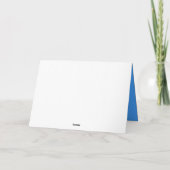 MELODY der TORAH Bar Bat Mitzvah Danke Karte (Rückseite)