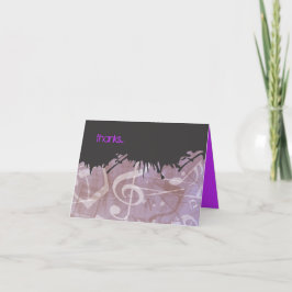 MELODY der TORAH Bar Bat Mitzvah Danke Karte