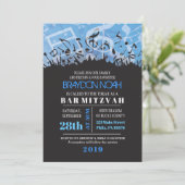MELODY der TORAH Bar Bat Mitzvah Einladung (Stehend Vorderseite)