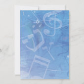 MELODY der TORAH Bar Bat Mitzvah Einladung (Rückseite)