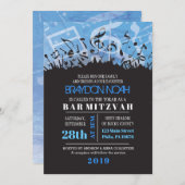 MELODY der TORAH Bar Bat Mitzvah Einladung (Vorne/Hinten)