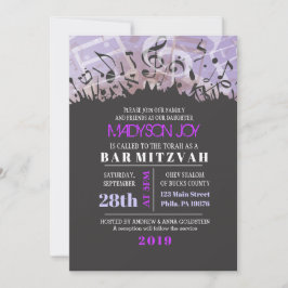 MELODY der TORAH Bar Bat Mitzvah Einladung