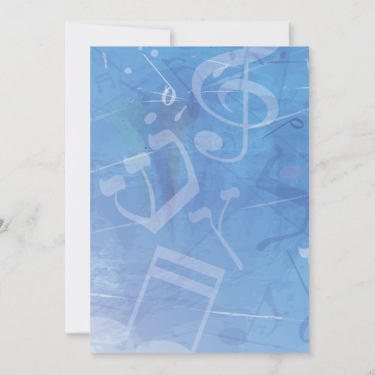 MELODY der TORAH Bar Bat Mitzvah Einladung (Rückseite)