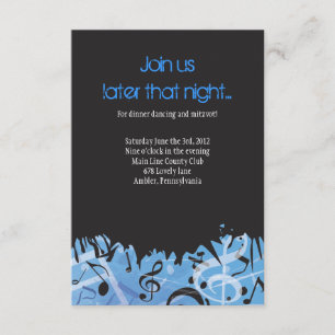 MELODY der TORAH Bar Bat Mitzvah Party Card Einladung