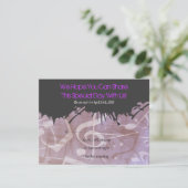 MELODY der TORAH Bar Bat Mitzvah Reply Card RSVP Karte (Stehend Vorderseite)