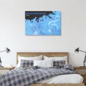 MELODY des TORAH-Bar Bar Mitzvah Sign-In Board Leinwanddruck (Insitu (Schlafzimmer))