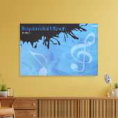 MELODY des TORAH-Bar Bar Mitzvah Sign-In Board Leinwanddruck (Insitu (Wohnzimmer))