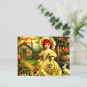 MELODY ~ HAPPY EASTER BUNNY GREETING ~ FEIERTAGSPOSTKARTE (Stehend Vorderseite)