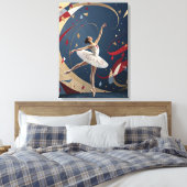 Melody in Motion Abstract Ballerina  Leinwanddruck (Insitu (Schlafzimmer))