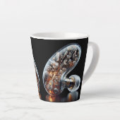 Melody in Motion Latte Tasse - Surreal Music Lover (Rechte Ecke)