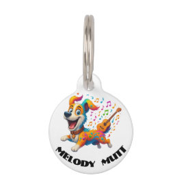 Melody Mutt" T - Shirt - Whimsical Musical Dog Des Haustiermarke