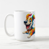 Melody Mutt" T-Shirt - Whimsical Musical Dog Desig Kaffeetasse (Links)