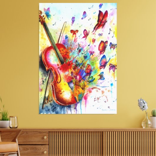 Melody of Joy" Leinwanddruck (Insitu (Wohnzimmer))