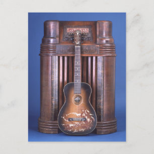 MELODY RANCH COWBOY GUITAR Postkarte