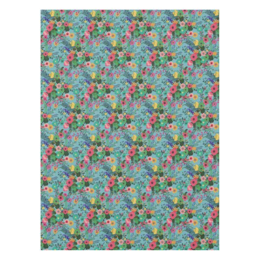 Melody Spring Blütengarten Tischdecke (Vorderseite)