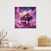 Melody unter rosa Wolken Poster (Küche)