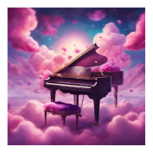 Melody unter rosa Wolken