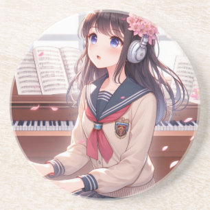 Melody's Path: Eine Reise durch die Musik Getränkeuntersetzer