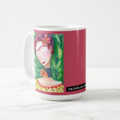 Meloearth frida kahlo in grüner Kaffeetasse (Vorderseite Links)