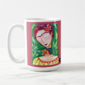Meloearth frida kahlo in grüner Kaffeetasse (Links)