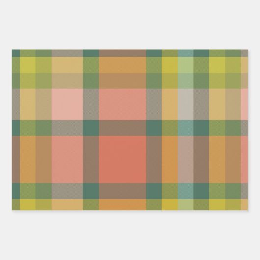 Melon & Basil Wrapping Paper Flat Sheet Set of 3 Geschenkpapier Set (Vorderseite)