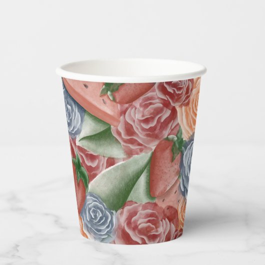 Melon Birthday - Sommervibes Pappbecher (Vorderseite)