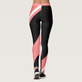 Melon Black Color Block Frauenfarben Leggings (Rückseite)