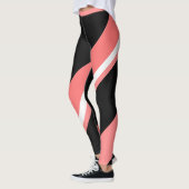Melon Black Color Block Frauenfarben Leggings (Links)