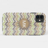 Melon Brandy Scribble ZigZag Muster Case-Mate iPhone Hülle (Rückseite (Horizontal))