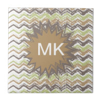 Melon Brandy Scribble ZigZag Muster