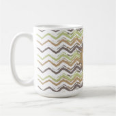 Melon Brandy Scribble ZigZag Muster Kaffeetasse (Links)