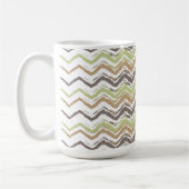 Melon Brandy Scribble ZigZag Muster Kaffeetasse (Links)