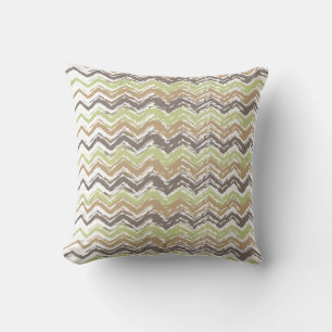 Melon Brandy Scribble ZigZag Muster Kissen