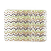 Melon Brandy Scribble ZigZag Muster Magnet (Horizontal)