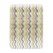 Melon Brandy Scribble ZigZag Muster Magnet (Vertikal)