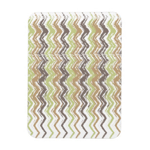 Melon Brandy Scribble ZigZag Muster Magnet