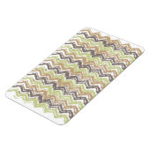 Melon Brandy Scribble ZigZag Muster Magnet (Linke Seite)