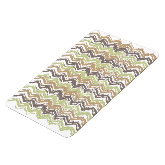 Melon Brandy Scribble ZigZag Muster Magnet (Linke Seite)