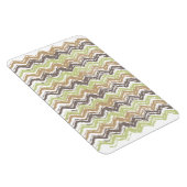 Melon Brandy Scribble ZigZag Muster Magnet (Rechte Seite)