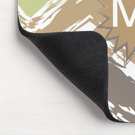 Melon Brandy Scribble ZigZag Muster Mousepad (Ecke)