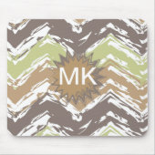 Melon Brandy Scribble ZigZag Muster Mousepad (Vorne)