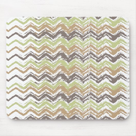 Melon Brandy Scribble ZigZag Muster Mousepad (Vorne)