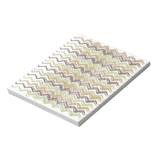 Melon Brandy Scribble ZigZag Muster Notizblock (Rotiert)