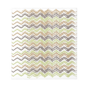 Melon Brandy Scribble ZigZag Muster Notizblock