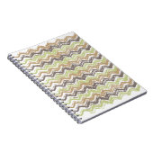 Melon Brandy Scribble ZigZag Muster Notizblock (Rechte Seite)