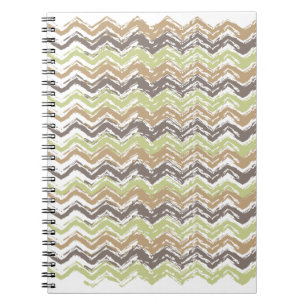 Melon Brandy Scribble ZigZag Muster Notizblock