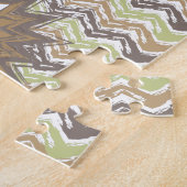 Melon Brandy Scribble ZigZag Muster Puzzle (Seite)