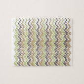 Melon Brandy Scribble ZigZag Muster Puzzle (Horizontal)
