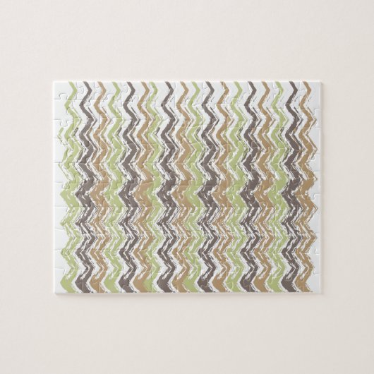 Melon Brandy Scribble ZigZag Muster Puzzle (Horizontal)